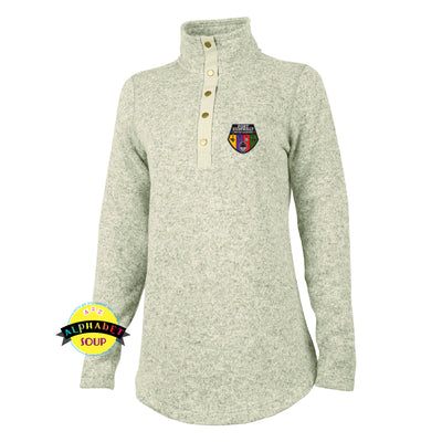 CRA ladies hingham tunic embroidered with the FZ United Lacrosse logo