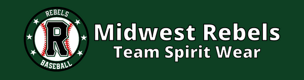 Midwest Rebels Baseball spirit wear. Personalize spirit wear for Midwest Rebels Baseball Club teams