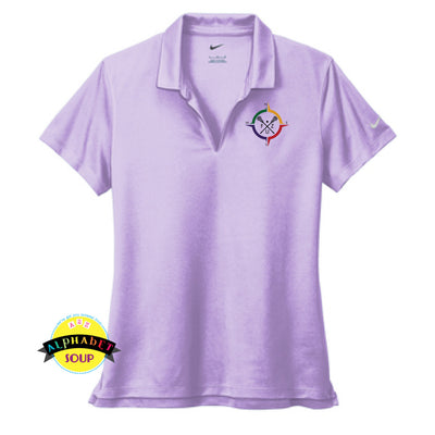 Nike Ladies Dri-Fit Polo embroidered with the FZ United High School Lacrosse logo