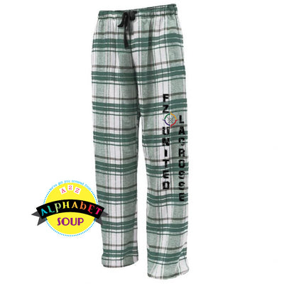 Pennant Flannel Pants with FZ United Lacrosse and logo down the leg