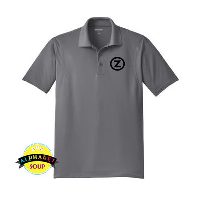 Sport-Tek performance polo with the Modulation Z Combined logo embroidered on the left chest.