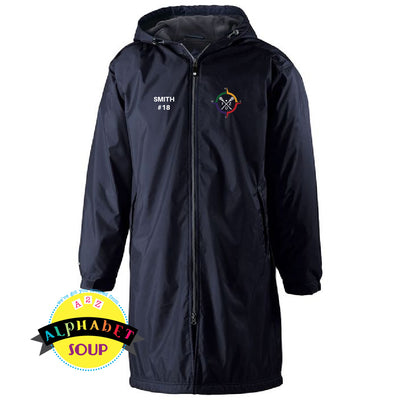 August Sideline Parka with the FZ United Girls Lacrosse Logo