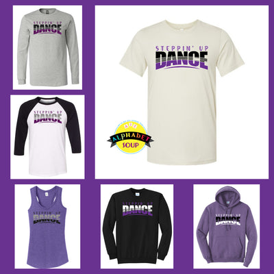 Steppin Up Striped Dance Collage of Tee and sweatshirts