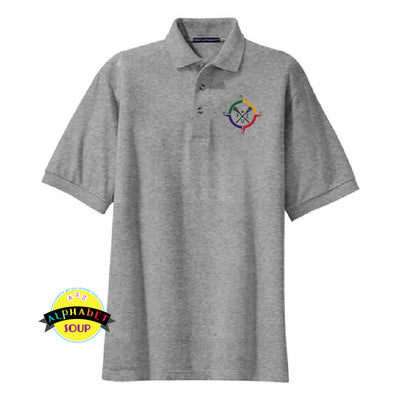 FZ united Girls lacrosse embroidered logo on the Port Authority Cotton Polo