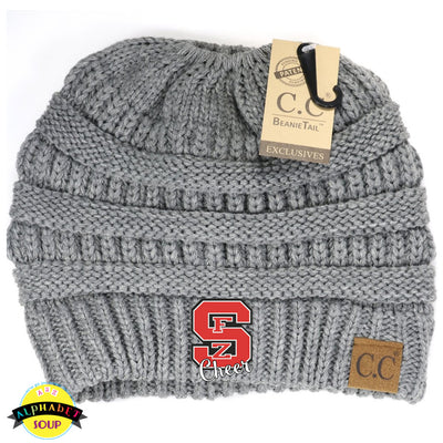 CC Beanie Tail embroidered with the FZS Bulldogs Cheer logo