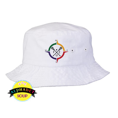 Bucket Hat embroidered with the FZ United Girls Lacrosse Logo.