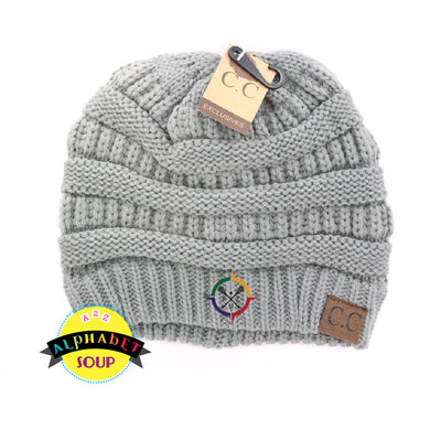 CC classic beanie embroidered with the FZ United GIRLS High School Lacrosse logo