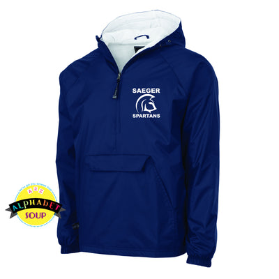 CRA Classic lined pullover embroidered with the Saeger Middle School logo.