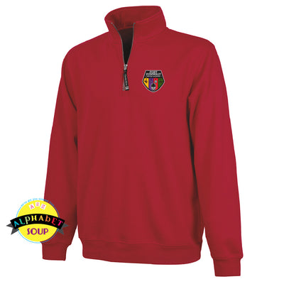 CRA Crosswinds 1/4 zip pullover embroidered with the FZ United Boys Lacrosse Logo