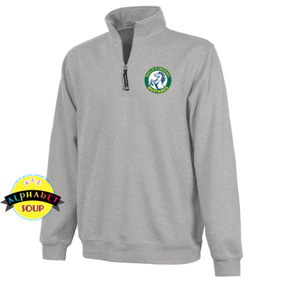 Charles River Apparel Crosswinds 1/4 zip pullover with the Duello logo embroidered on the left chest.