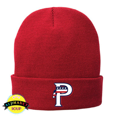 USA Prime Baseball P Logo embroidered on a Lined cuffed beanie