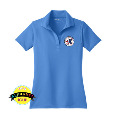 Sport Tek Ladies Polo with the Stars logo embroidered on the left chest.