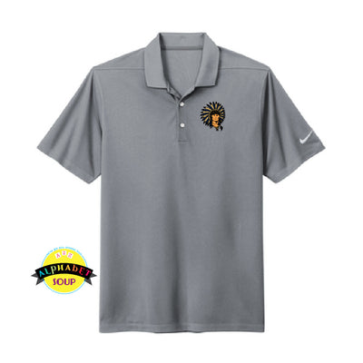 Nike Dri-Fit polo embroidered with the Wentzville Middle School logo
