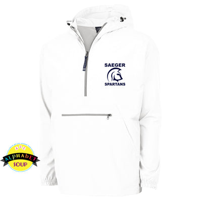 CRA Pack N Go pullover embroidered with the Saeger Middle School logo