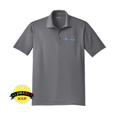 Sport-Tek performance polo with the Voltage Volleyball logo embroidered on the left chest.