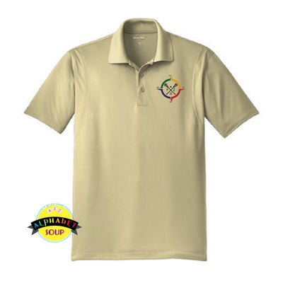 Sport Tek Performance polo embroidered with the FZ United Girls Lacrosse logo