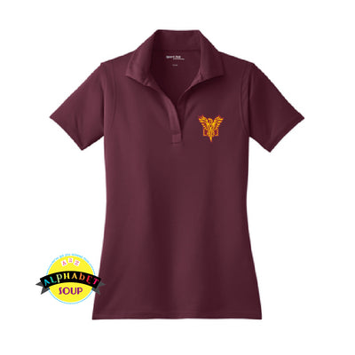 Sport Tek Ladies Performance Polo embroidered with the Pearce Hall logo.