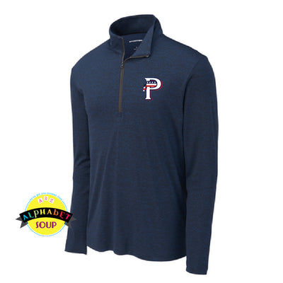USA Prime Baseball logo in dtf on the Sport Tek Performance  1/2 zip pullover