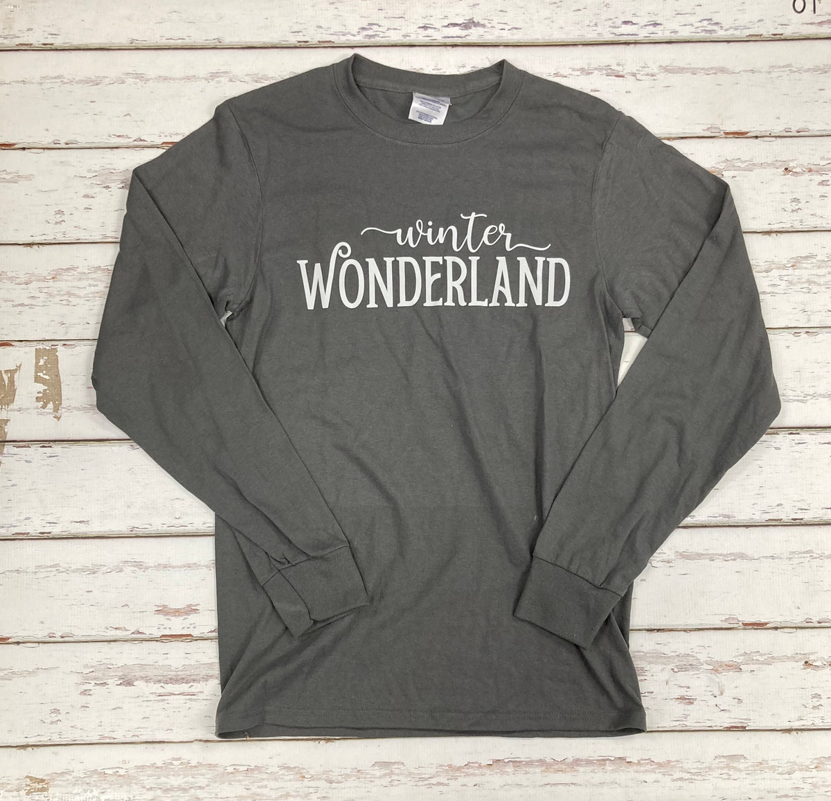 Clearance Long Sleeve Winter Wonderland Tee- Size S – Alphabet 