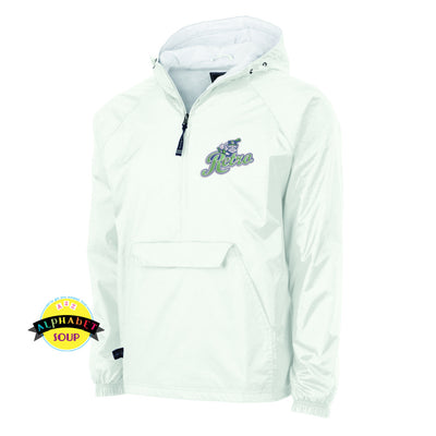 Charles River Apparel Classic Lined Pullover with the Retro logo embroidered