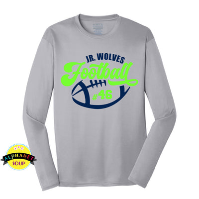 Port and Co Long Sleeve Performance Tee with Jr Wolves Design