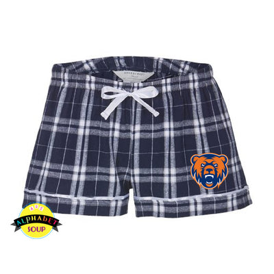 Boxercraft Flannel Shorts with the Grizzly Logo