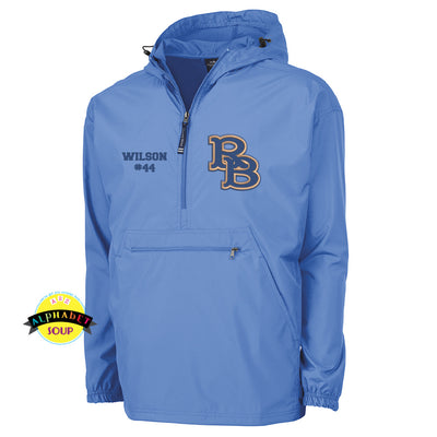 CRA Pack N Go pullover with the Retro Baseball RB logo and Name