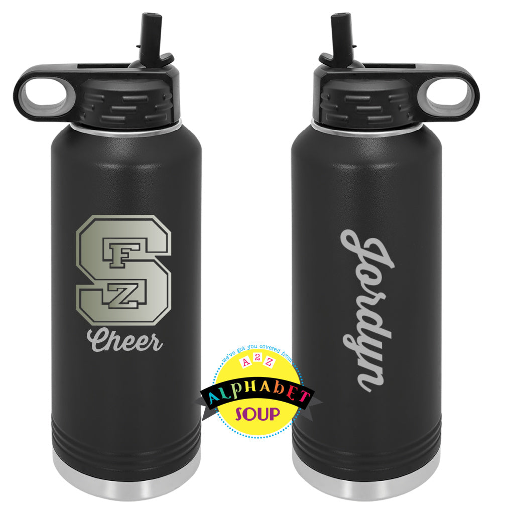 32oz Cheerleading Water Bottle Engraved