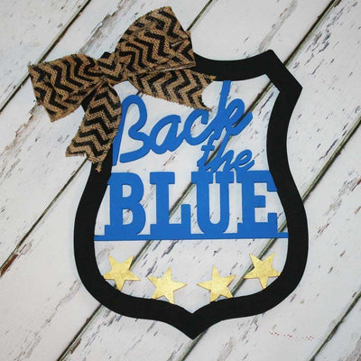 Back the Blue Wall Hanging