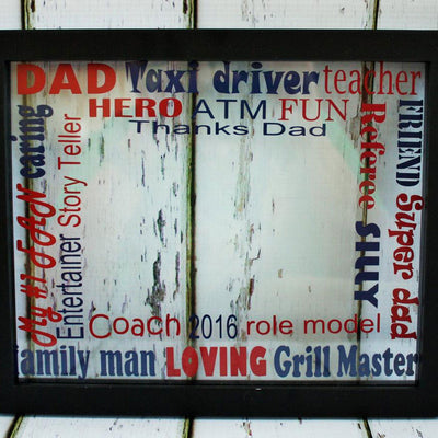 Dad Floating Picture Frame