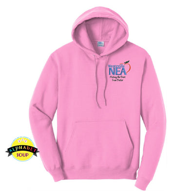Port and Co hooded sweatshirt with the Wentzville NEA Logo on the left chest