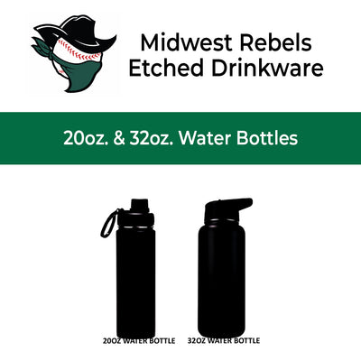 Midwest Rebels Etched Water Bottles