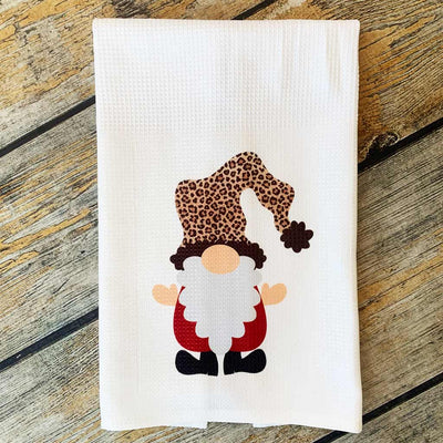 Sublimated Santa Gnome Hand Towel