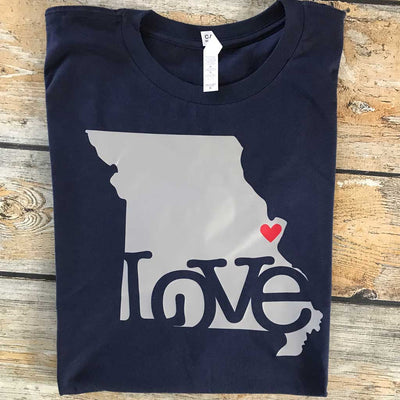 State Love Vinyl Design Shirt