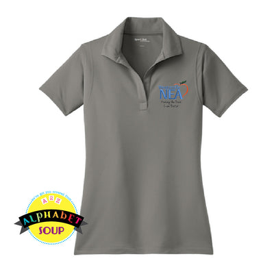 Sport Tek Performance Polo with the Wentzville NEA Logo embroidered on the left Chest