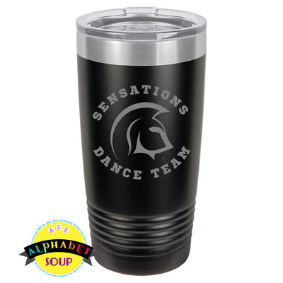 20 ounce tumbler with etched logo
