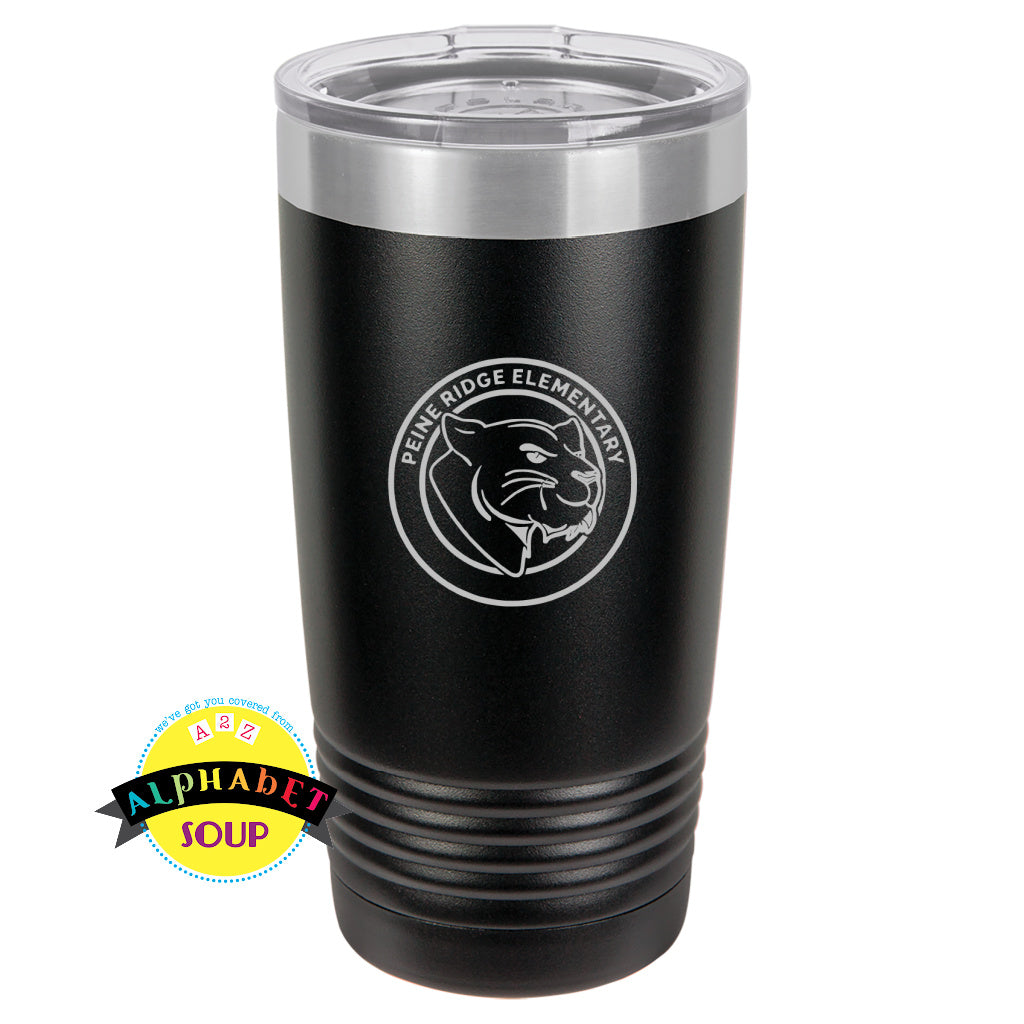 Custom School Spirit Wear | Peine Ridge Elementary Etched Tumblers ...