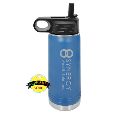 JDS 20oz water bottle etched with the Synergy logo
