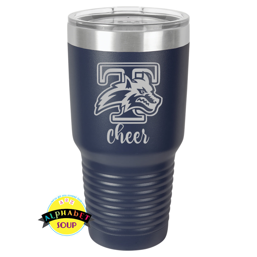 Custom Team Spirit Wear | Timberland Jr Wolves Cheer Etched Tumblers ...