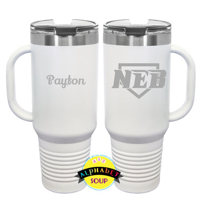 40 oz tumbler with NEB etched logo