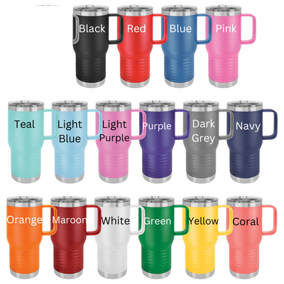 Travel Mug with handle color chart