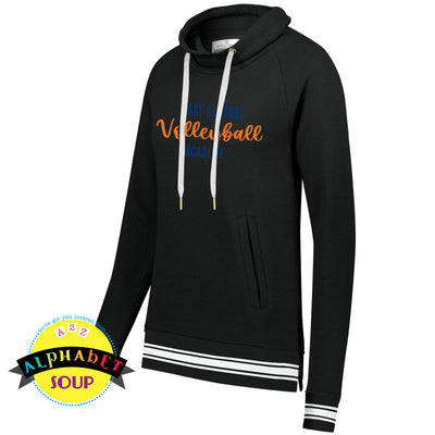 All American Funnel Neck sweatshirt with 3D embroidery design