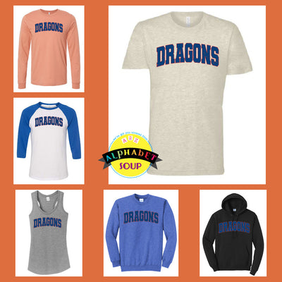 Stone Creek Elementary Arched Dragons Tees and Sweatshirt Collage