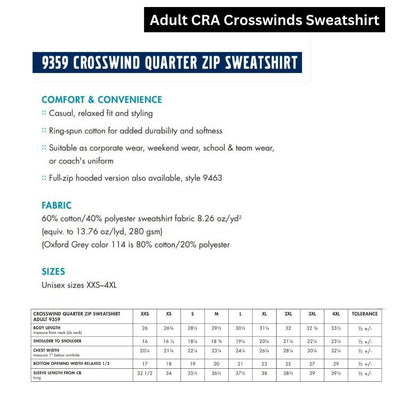 CRA Crosswind Pullover Specs