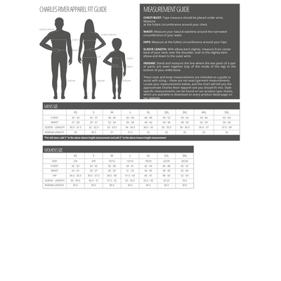 charles river size chart