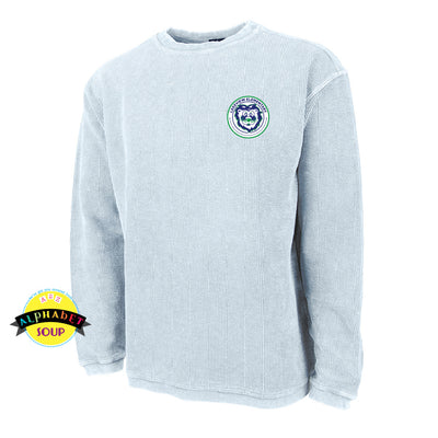 Lakeview Elementary Logo embroidered on the Camden Crew Sweatshirt