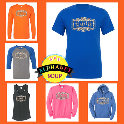 North Point Camo Grizzlies Design on your choice of tees and sweatshirts
