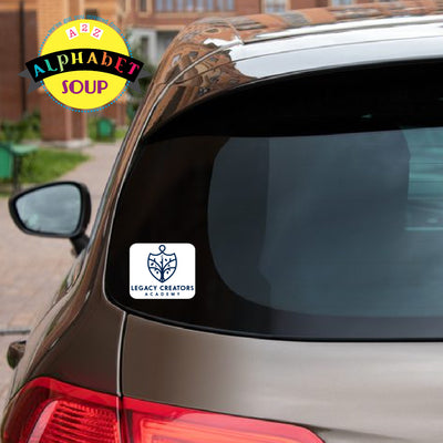  'Legacy Creators Academy' car decal.