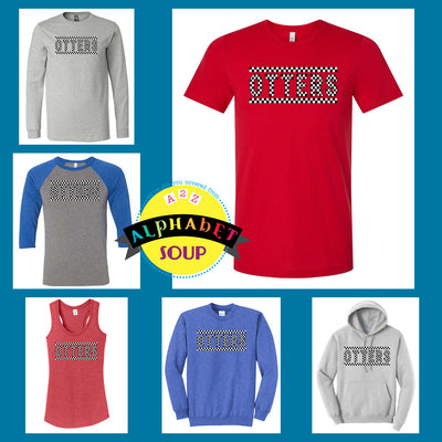 FZ ECC checkered otters Design on tees and sweatshirts