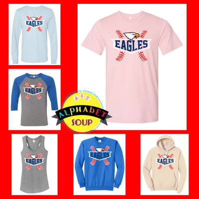 Liberty High School eagles plaque with laces Design on tees and sweatshirts